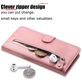 Mobigear Zipper Housse iPhone 17 Pro Etui Porte-Monnaie - Rose doré