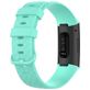 Mobigear Cross Bracelet Silicone Fitbit Charge 4 Fermeture boucle ardillon - Turquoise