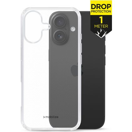 Mobilize Naked Protection Transparent iPhone 17 Plastique rigide Coque arrière Antichoc - Transparent