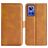 Mobigear Slim Magnet Housse Realme GT Neo 3 Etui Porte-Monnaie - Cognac