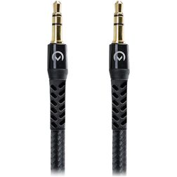 Mobilize Strong Nylon - Câble AUX 3.5mm vers AUX 3.5mm 1.5 mètres - Noir