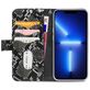 Mobilize Magnet Zipper Housse iPhone 13 Pro Etui avec Coque Détachable Porte-Monnaie - Noir