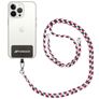 Mobigear Lanyard - Cordon de téléphone universel ajustable - Blanc / Rouge / Vert