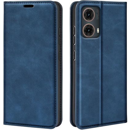 Mobigear Retro Slim Motorola Moto G85 Étui Portefeuille - Bleu foncé