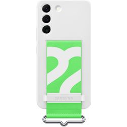 Samsung Strap Coque Samsung Galaxy S22 Coque arrière en Silicone - Blanc