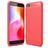 Mobigear Brushed Slim Coque Xiaomi Redmi Go Coque arrière en TPU Souple - Rouge