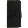 Mobigear Butterfly Housse iPhone X Etui Porte-Monnaie - Noir