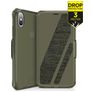 ITSkins SpectrumFolio Housse iPhone XS Max Etui - Kaki