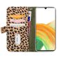 Mobilize Magnet Zipper Housse Samsung Galaxy A33 Etui avec Coque Détachable Porte-Monnaie - Olive Leopard
