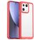 Mobigear Crystal Coque Xiaomi 13 Coque arrière Rigide - Transparent / Rouge