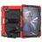 Mobigear SureGrip Xtreme Coque iPad Air 11 Pouces (2025) Coque arrière en Plastique rigide,Silicone + Porte-crayon + Bandoulière + Support Amovible - Rouge