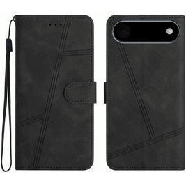 Mobigear Stitch Housse iPhone Air Etui Porte-Monnaie - Noir