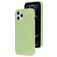 Mobiparts Coque iPhone 12 Pro Max Coque arrière en Silicone - Pistache Green