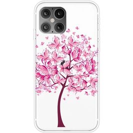 Mobigear Design Coque iPhone 12 Pro Max Coque arrière en TPU Souple - Arbre papillon