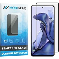 Mobigear Premium Xiaomi 11T Verre trempé Protection d'écran - Compatible Coque - Noir