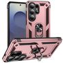 Mobigear Armor ring Coque Samsung Galaxy S26 Ultra Coque arrière Rigide Anti-Chocs avec Anneau-Support - Rose doré