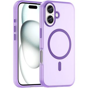 Mobigear Shockproof Coque iPhone 16 Plus MagSafe Coque arrière en TPU Souple - Violet