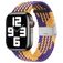 Mobigear Braided Bracelet Nylon Apple Watch Fermeture à pince - 49/46/45/44 mm - Orange / Violet