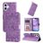 Mobigear Sunflower Housse iPhone 17 Etui Porte-Monnaie - Violet