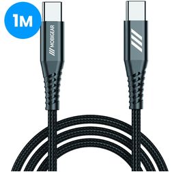 Mobigear Nylon - Câble USB-C vers USB-C 1 mètre - Noir