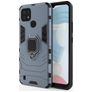 Mobigear Armor Ring Coque Realme C21 Coque arrière Rigide Anti-Chocs avec Anneau-Support - Bleu