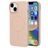 Mobiparts Slim Line iPhone 14 MagSafe Plastique rigide Coque arrière - Dune Sand