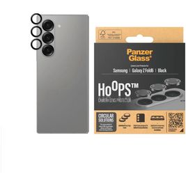 PanzerGlass Hoops Samsung Galaxy Z Fold 6 Verre trempé Protection Objectif Caméra - Compatible Coque - Noir