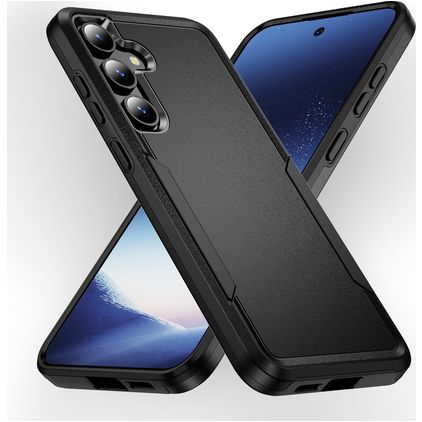 Mobigear Heavy Armor Coque Samsung Galaxy S24 Coque arrière Rigide Anti-Chocs - Noir