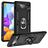 Mobigear Armor Ring Coque Google Pixel 6a Coque arrière Rigide Anti-Chocs avec Anneau-Support - Noir