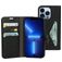 Mobiparts Classic Wallet Housse iPhone 13 Pro Etui Porte-Monnaie - Noir