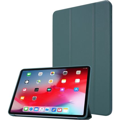 Mobigear Tri-Fold Gel Coque iPad Pro 11 Pouces (2021) Etui en TPU,Similicuir - Vert