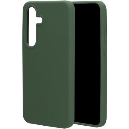 Mobiparts Samsung Galaxy S25 Silicone Coque arrière - Forest Green