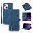 Mobigear Zipper Housse iPhone 14 Etui Porte-Monnaie - Bleu
