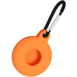 Mobigear Circle Key Coque TPU souple Porte-clés pour Apple AirTag - Orange