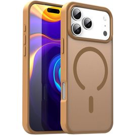 Mobigear Shockproof Coque iPhone 17 Pro Max MagSafe Coque arrière Rigide - Desert Gold
