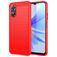 Mobigear Brushed Slim Coque OPPO A17 Coque arrière en TPU Souple - Rouge