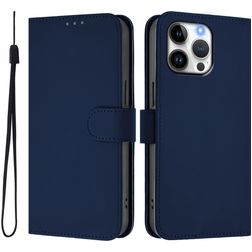 Mobigear Urban Wallet Housse iPhone 16 Pro Max Etui Porte-Monnaie - Bleu Marin