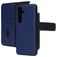 Mobiparts Housse Samsung Galaxy S25 Etui avec Coque Détachable en Cuir Véritable Porte-Monnaie - Bleu