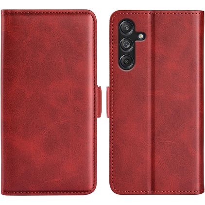 Mobigear Slim Magnet Housse Samsung Galaxy M55 Etui Porte-Monnaie - Rouge