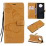 Mobigear Butterfly Xiaomi Mi 10T Lite Étui Portefeuille - Cognac