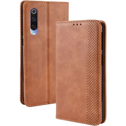 Mobigear Sensation Xiaomi Mi 9 Étui Portefeuille - Cognac