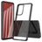 Mobigear Crystal Coque Samsung Galaxy A73 Coque arrière Rigide - Transparent / Noir