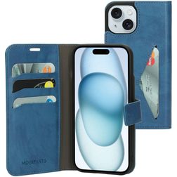 Mobiparts Classic Wallet iPhone 15 Étui Portefeuille - Steel Blue