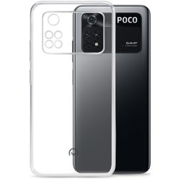 Mobilize Gelly Coque Transparente POCO M4 Pro 4G Coque arrière en TPU Souple - Transparent