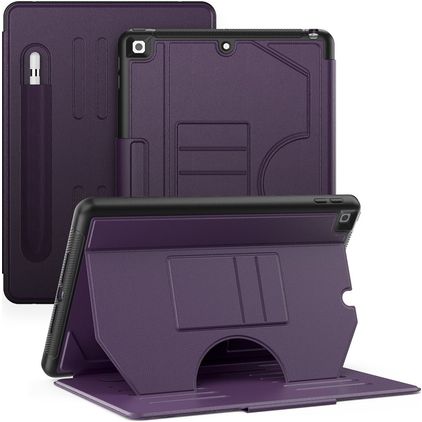 Mobigear Magnetic Folio Coque iPad 9 (2021) Etui + Porte-crayon - Violet