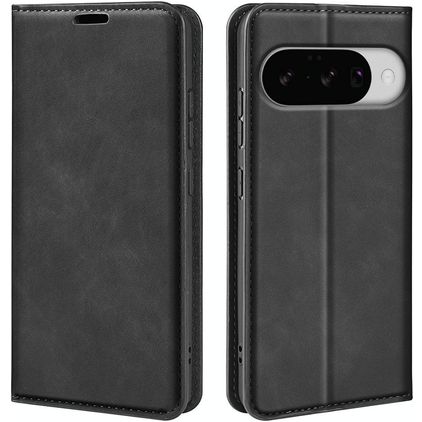 Mobigear Retro Slim Housse Google Pixel 10 Etui Porte-Monnaie - Noir