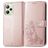 Mobigear Clover Housse Realme C35 Etui Porte-Monnaie - Rose doré