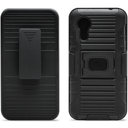 Xccess Combo Coque Samsung Galaxy Xcover 5 Coque arrière Rigide avec Support Amovible - Noir