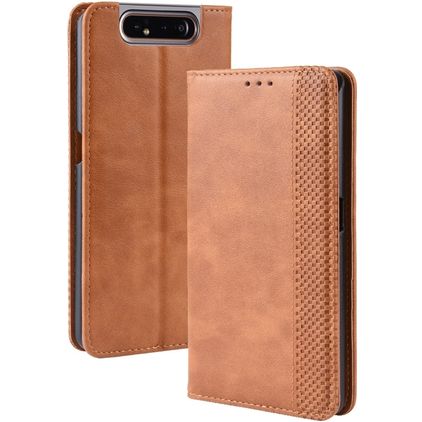 Mobigear Sensation Samsung Galaxy A80 Étui Portefeuille - Cognac