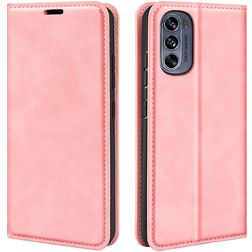 Mobigear Retro Slim Motorola Moto G62 Étui Portefeuille - Rose